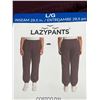 Image 3 : LAZYPANTS Women’s Double Knit Fleece Sweatpants, Size L/G