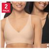 Image 1 : Buffalo David Bitton Wire-Free Bra 2-Pack Size M Blue and Beige