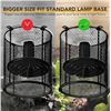 Image 1 : Simple Deluxe Reptile Heat Lamp Cage Heater Guard Anti Scald Mesh Cover Set of 2