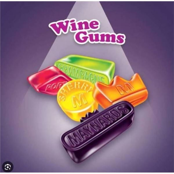Case of 12 Maynards Wine Gums 154g Candies