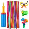Image 1 : Apipi 100 Pcs Latex Twisting Balloons Kit With Pump