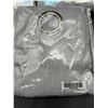 Image 4 : Lot of 3 – HLC.Me Lumino Faux Linen Curtain Panels 2 Pack with Grommets , Gray, 35×36 Inche