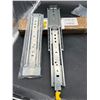 Image 4 : Lot of 2 – Drawer Slides with Lock, 20 inch, Heavy-Duty Industrial Steel