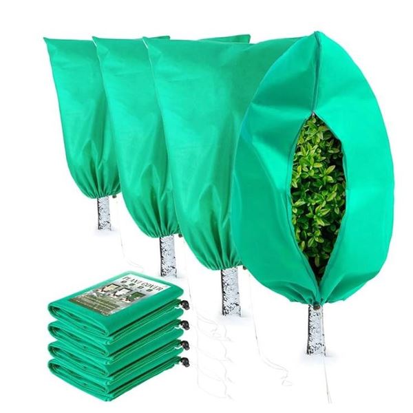 Lot of 4 Green Plant Covers for Winter Protection  47.2 x 31.5 Inch **May Vary From Stock Phots**