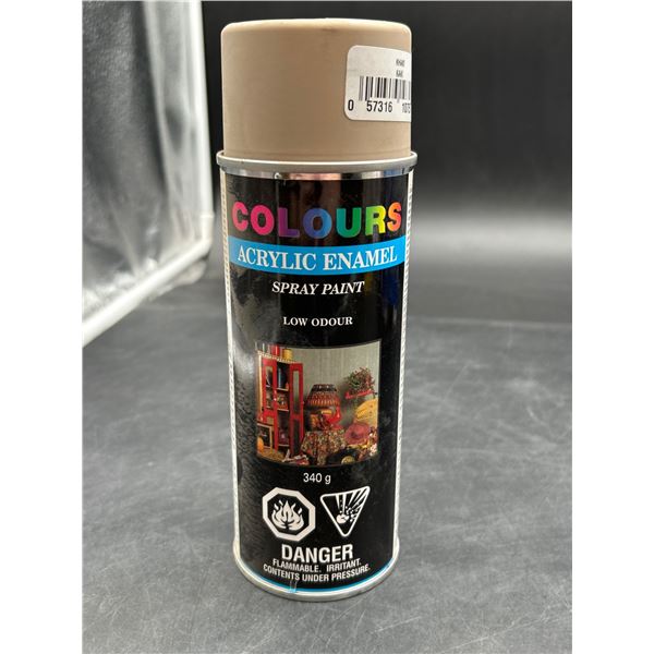 Colours Acrylic Enamel Spray Paint, Beige Kaki, 340 g