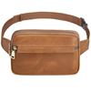 Image 1 : S-Zone Crazy Horse Leather Fanny Pack with Adjustable Strap