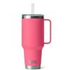Image 1 : YETI Rambler 42 Oz Straw Mug in Tropical Pink with Stainless Steel Build