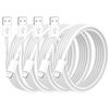 Image 1 : Apple MFi Certified 4-Pack iPhone Charger Cables, USB A to Lightning