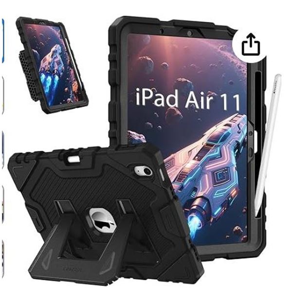 Fintie Case for iPad Air 11 and Air 5/4 10.9 Inch, Black, Model EPAN300