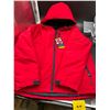 Image 2 : Nautica Mens Heritage Red  Hooded Winter Jacket, Size Small (S/P)