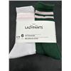 Image 2 : Lazypants Women’s Premium Cotton Blend Socks, 6 Pairs, Size 5-10