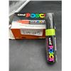 Image 3 : Uni POSCA Fluorescent Poster Marker, PC-85F Yellow, Lot of 5