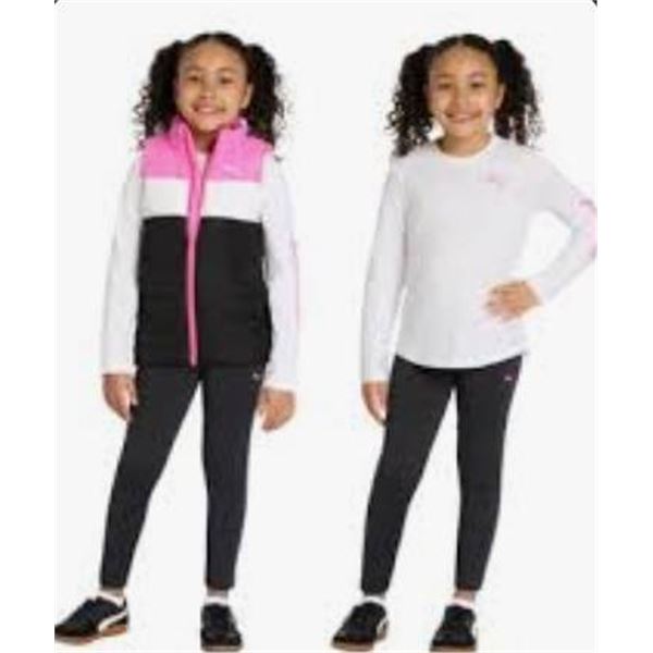 Puma Kids 3-Piece Set With Pants, Shirt & Vest – Size 5