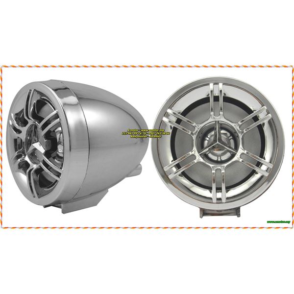 Motorcycle Audio Bluetooth Speaker System with 3-Inch Speakers, FM/TF/USB