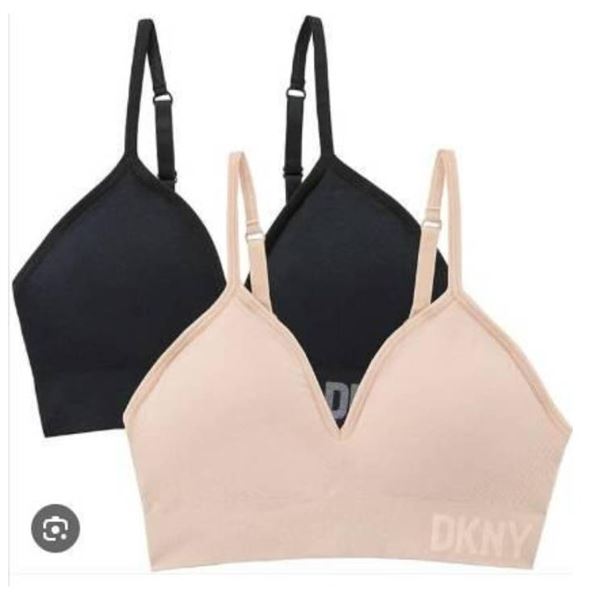 DKNY 2-Pack Seamless Bra – Size L/G, Convertible Strap Design