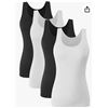 Image 1 : Rosyline Basic Tank Top L – Black and White 1 Pack
