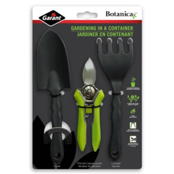 Garant Botanica Gardening Tool Set With Shears, Trowel, and Fork