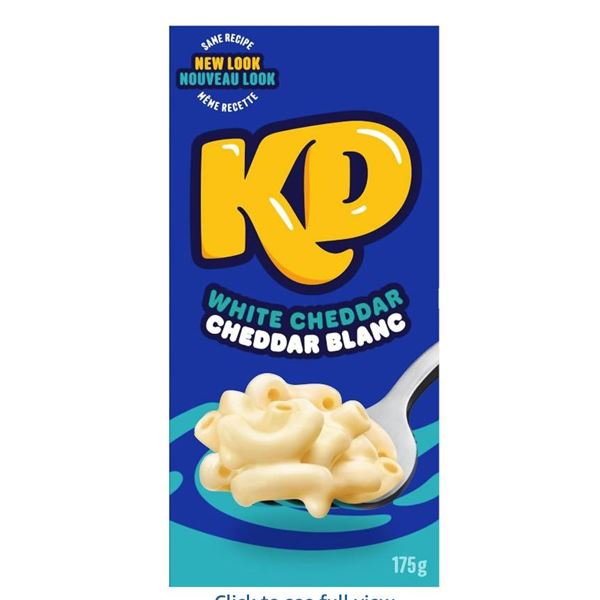 Lot of 9 Kraft Dinner White Cheddar Macaroni and Cheese Dinner, 175g