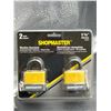 Image 2 : 2 Pack – ShopMaster Weather-Resistant Laminated Steel Padlocks 1-1/2 Inch