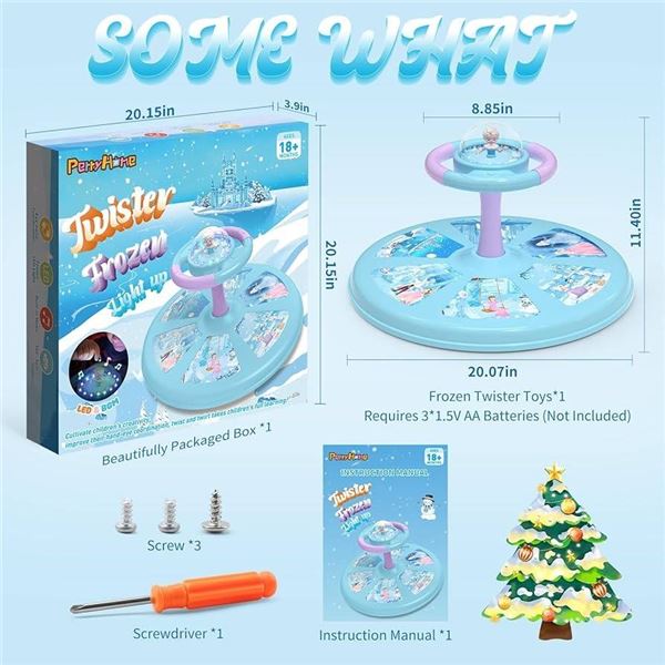 Perry Home Twister Frozen Light-Up Toy for Ages 18+ Months