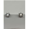 Image 2 : $2020 APPRAISED 4.00 CARAT SOLITAIRE STUD EARRINGS