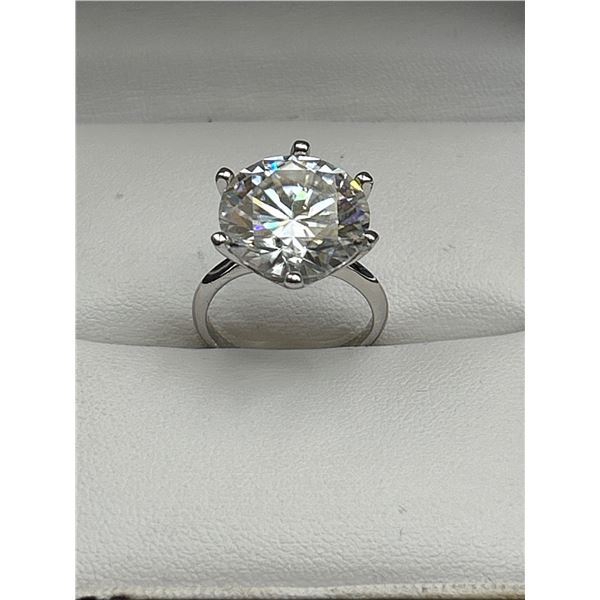 $4800 APPRAISED 10.00 CARAT BRILLIANT CUT SOLITAIRE RING