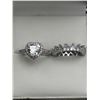 Image 1 : Heart Cut 1.5 carat solitaire double engagement ring