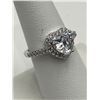 Image 5 : Heart Cut 1.5 carat solitaire double engagement ring