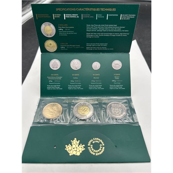 His Majesty King Charles III Canadian Coin Set with Six Denominations