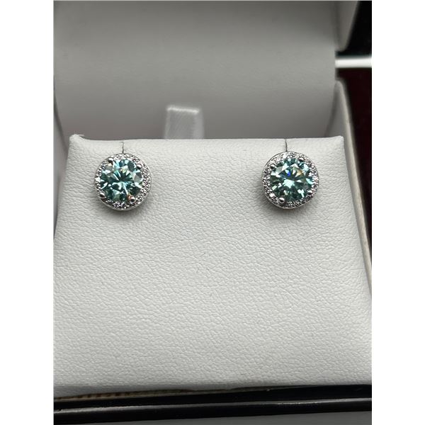 $1375 APPRAISED 2.00 CARAT SOLITAIRE EARRINGS