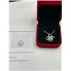 Image 6 : $1060 APPRAISED 1.00 CARAT LOVE KNOT PENDANT & CHAIN
