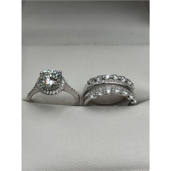 $1580 APPRAISED 2.00 CARAT WEDDING RING SET