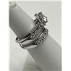 Image 2 : $1580 APPRAISED 2.00 CARAT WEDDING RING SET