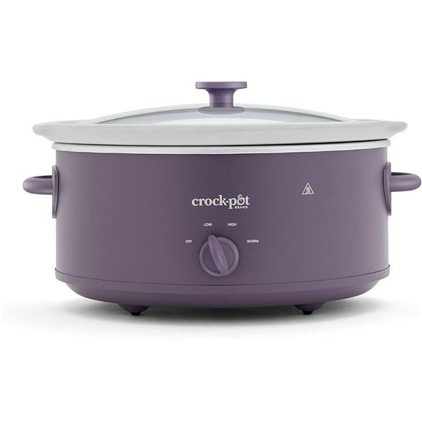 Crock-Pot 7-Quart Slow Cooker, Purple, Design Series