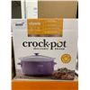 Image 2 : Crock-Pot 7-Quart Slow Cooker, Purple, Design Series