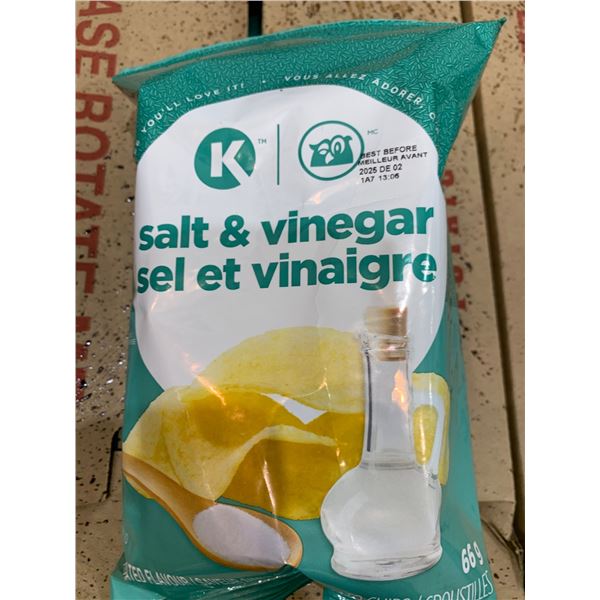 CKF Salt and Vinegar Potato Chips 66g x 12ct (CK66SV)