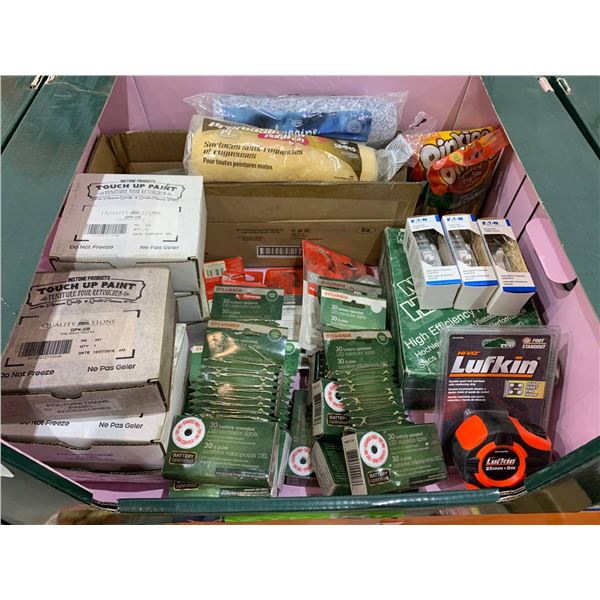 Hardware and Tools in Green Storage Cabinet