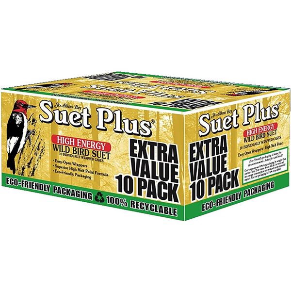 Suet Plus High Energy Wild Bird Suet Extra Value 10 Pack