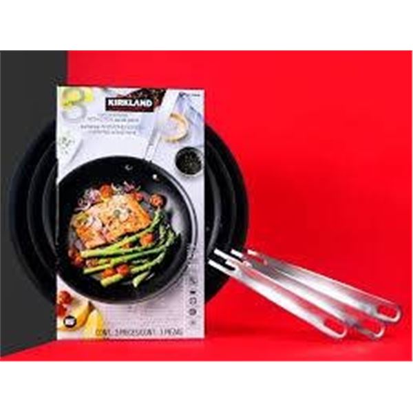 Kirkland 3-Piece Hard-Anodized Aluminum Skillet Set