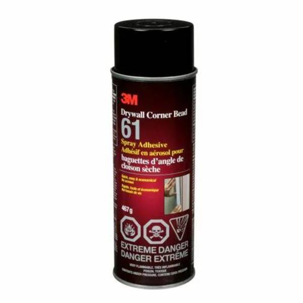 3M Drywall Corner Bead Adhesive Spray 61, 467g, Lot of 6