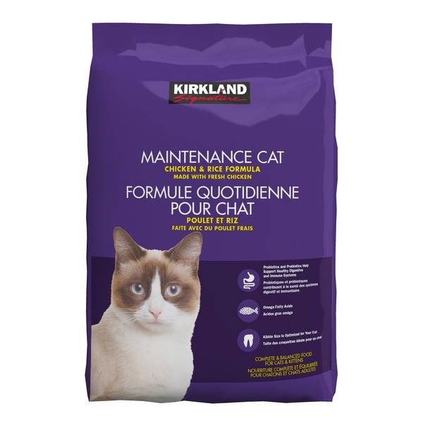 Kirkland Signature Maintenance Cat Food Chicken & Rice Formula, 9.07 kg