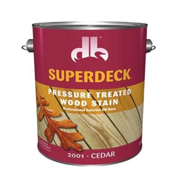 SuperDeck Pressure Treated Wood Stain, Red Tone, 2 x 1 Gallon