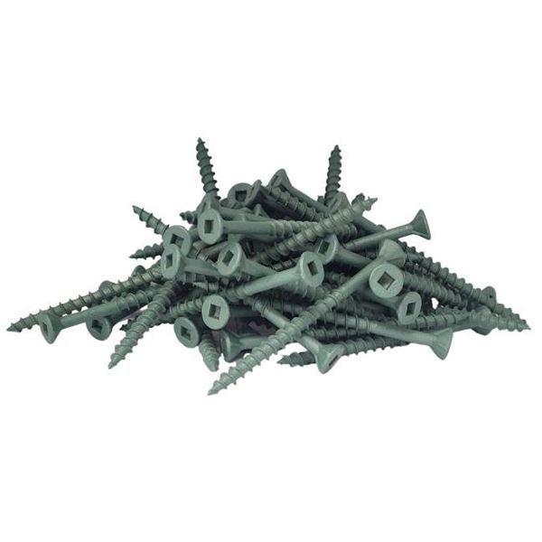 ASU Green Deck Screws Endur RUSPERT Coating 3 x 1 1/4 500 Pcs