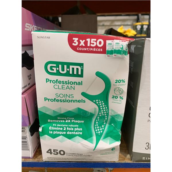 GUM Professional Clean Flossers 450 Count Pack
