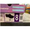 Image 3 : Skechers Women’s Black Memory Foam Slip-On Clogs, Size 8
