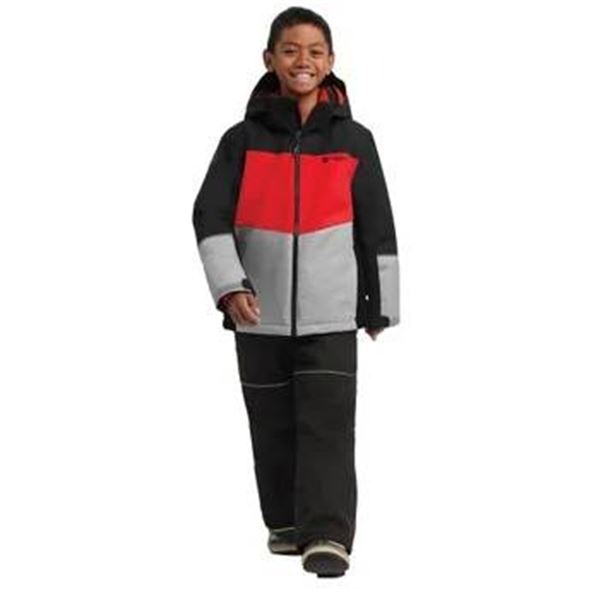 Stormpack Boys’ Winter Snowsuit, Size 12, Red and Black