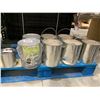 Image 1 : 9 Paint Cans of Various Sizes and Types (ALL FULL UNKNOWN COLORS)