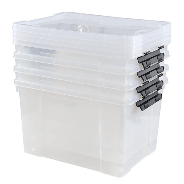 Tuff Store LatchBox Set – 12.2L/32qt, Pack of 6