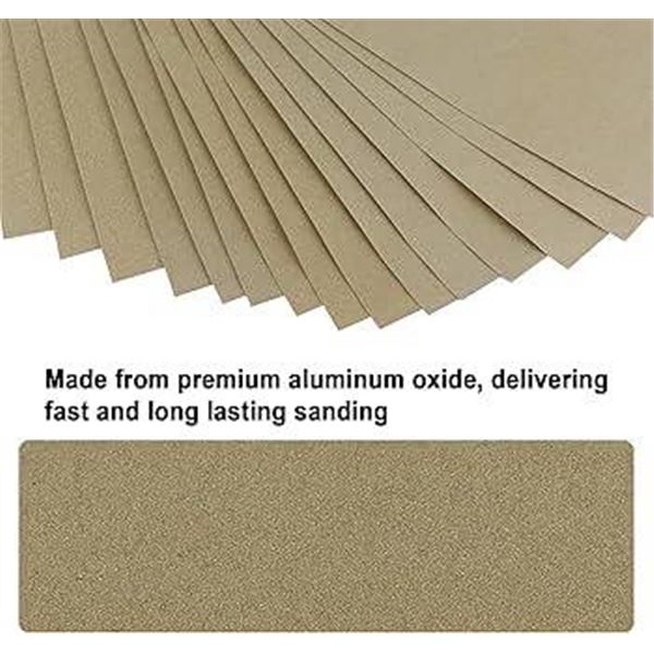 Task Premium Aluminum Oxide Sandpaper – 100 Grit, 8 Sheets