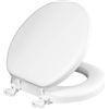 Image 1 : Mayfair Round Closed Front Toilet Seat Model 5351 with Easy Clean Hinges